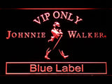 Johnnie Walker Blue Label VIP Only LED Neon Sign USB - Red - TheLedHeroes