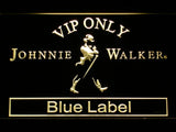 Johnnie Walker Blue Label VIP Only LED Neon Sign USB - Yellow - TheLedHeroes