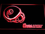 Washington Redskins Coors Light LED Neon Sign Electrical - Red - TheLedHeroes