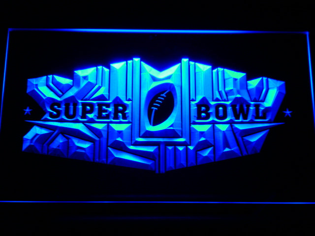 Superbowl LED Sign - Blue - TheLedHeroes