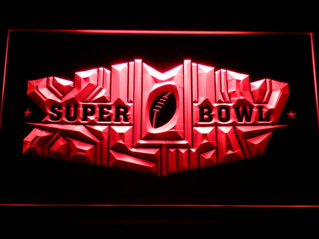 Superbowl LED Neon Sign USB - Red - TheLedHeroes