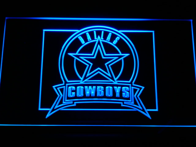 Dallas Cowboys (5) LED Sign - Blue - TheLedHeroes