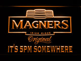 Magners It's 5pm Somewhere LED Neon Sign USB - Orange - TheLedHeroes