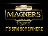 Magners It's 5pm Somewhere LED Neon Sign USB - Yellow - TheLedHeroes