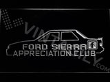 Ford Sierra Appreciation Club LED Sign - White - TheLedHeroes