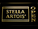 Stella Artois Open (2) LED Neon Sign USB - Yellow - TheLedHeroes