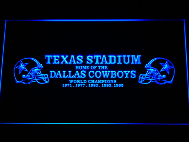 Dallas Cowboys Texas Stadium WC  LED Sign - Blue - TheLedHeroes