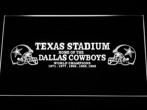 Dallas Cowboys Texas Stadium WC  LED Neon Sign USB - White - TheLedHeroes