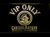 Captain Morgan Spiced Rum VIP Only LED Neon Sign USB - Yellow - TheLedHeroes