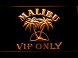 Malibu VIP Only LED Neon Sign USB - Orange - TheLedHeroes