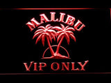 Malibu VIP Only LED Neon Sign USB - Red - TheLedHeroes