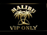 Malibu VIP Only LED Neon Sign USB - Yellow - TheLedHeroes