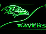 Baltimore Ravens (5) LED Neon Sign USB - Green - TheLedHeroes
