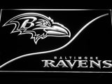 Baltimore Ravens (5) LED Neon Sign USB - White - TheLedHeroes