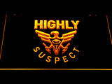 Highly Suspect LED Sign - Yellow - TheLedHeroes