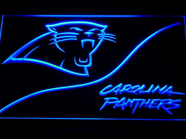 Carolina Panthers (4) LED Neon Sign USB - Blue - TheLedHeroes