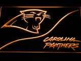 Carolina Panthers (4) LED Neon Sign USB - Orange - TheLedHeroes