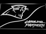 Carolina Panthers (4) LED Neon Sign USB - White - TheLedHeroes