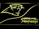 Carolina Panthers (4) LED Neon Sign USB - Yellow - TheLedHeroes