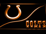 Indianapolis Colts Yell Scream Go Horse LED Neon Sign Electrical - Orange - TheLedHeroes