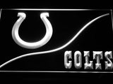 Indianapolis Colts Yell Scream Go Horse LED Neon Sign Electrical - White - TheLedHeroes
