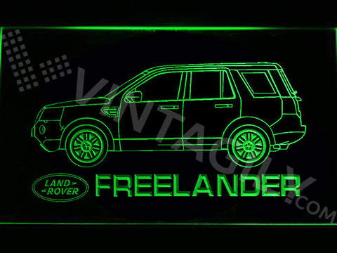 Land Rover Freelander LED Sign - Green - TheLedHeroes