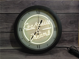 Cocktails & Dreams LED Wall Clock -  - TheLedHeroes