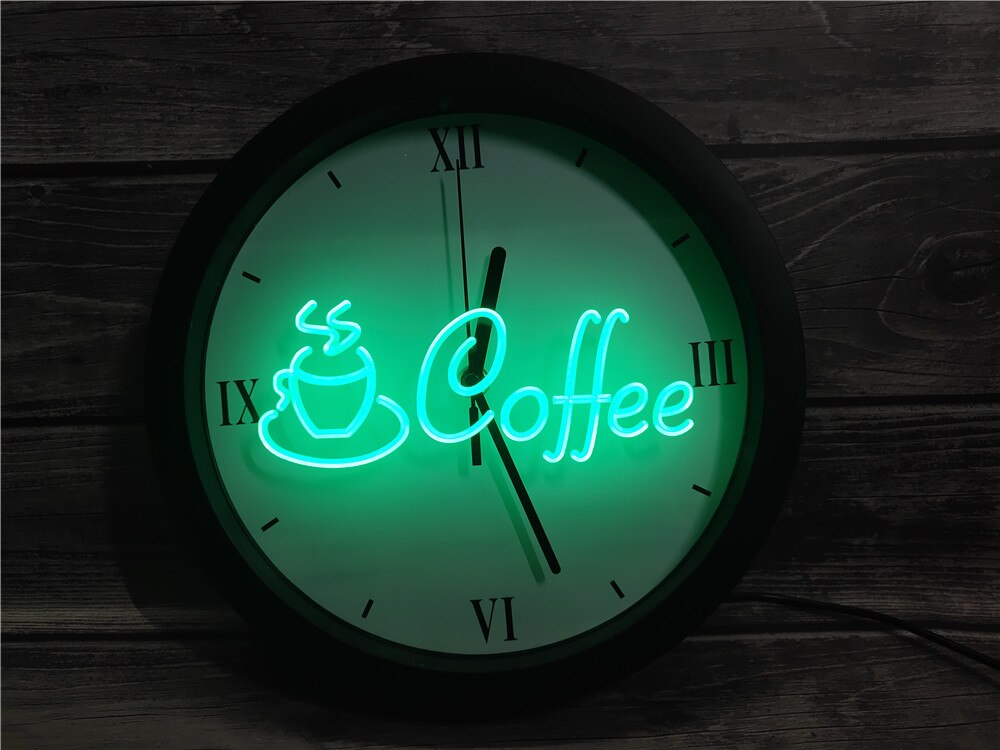 Coffee LED Wall Clock - Multicolor - TheLedHeroes