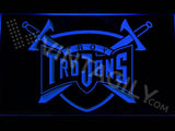 Troy Trojans LED Neon Sign USB - Blue - TheLedHeroes