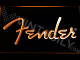 Fender 2 LED Neon Sign Electrical - Orange - TheLedHeroes