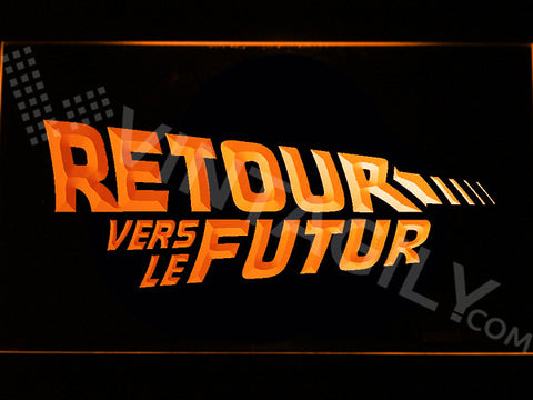 Retour vers le Futur LED Sign - Orange - TheLedHeroes