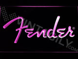 Fender 2 LED Neon Sign Electrical - Purple - TheLedHeroes