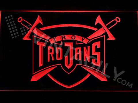 Troy Trojans LED Neon Sign Electrical - Red - TheLedHeroes