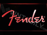 Fender 2 LED Neon Sign Electrical - Red - TheLedHeroes