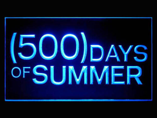 FREE 500 Summer Days LED Sign - Blue - TheLedHeroes