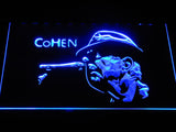 Leonard Cohen LED Sign - Blue - TheLedHeroes