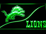 Detroit Lions (4) LED Neon Sign Electrical - Green - TheLedHeroes