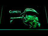 FREE Leonard Cohen LED Sign - Green - TheLedHeroes