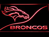 Denver Broncos (4) LED Neon Sign USB - Red - TheLedHeroes