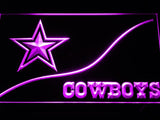Dallas Cowboys (6) LED Neon Sign Electrical - Purple - TheLedHeroes