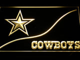Dallas Cowboys (6) LED Neon Sign Electrical - Yellow - TheLedHeroes