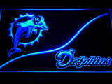 Miami Dolphins (4) LED Sign - Blue - TheLedHeroes