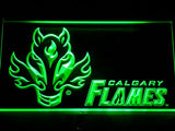 FREE Calgary Flames (2) LED Sign - Green - TheLedHeroes