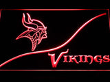 Minnesota Vikings (3) LED Neon Sign Electrical - Red - TheLedHeroes