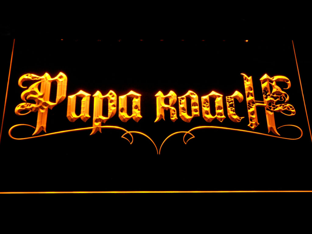 Papa Roach LED Sign - Yellow - TheLedHeroes