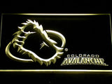FREE Colorado Avalanche (2) LED Sign - Yellow - TheLedHeroes