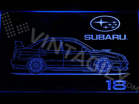 Subaru 18 LED Sign - Blue - TheLedHeroes