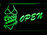 FREE Coors Light Bikini Open LED Sign - Green - TheLedHeroes