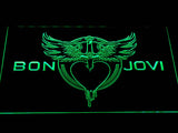 Bon Jovi (2) LED Neon Sign Electrical - Green - TheLedHeroes