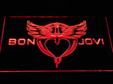 Bon Jovi (2) LED Neon Sign USB - Red - TheLedHeroes